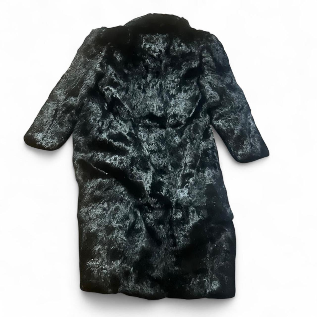 Black fur coat