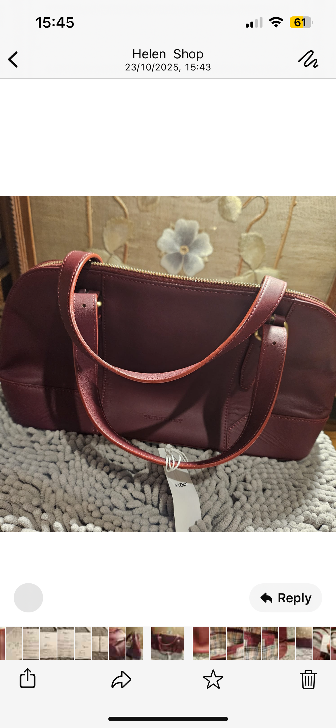 Burberry Boston bag
