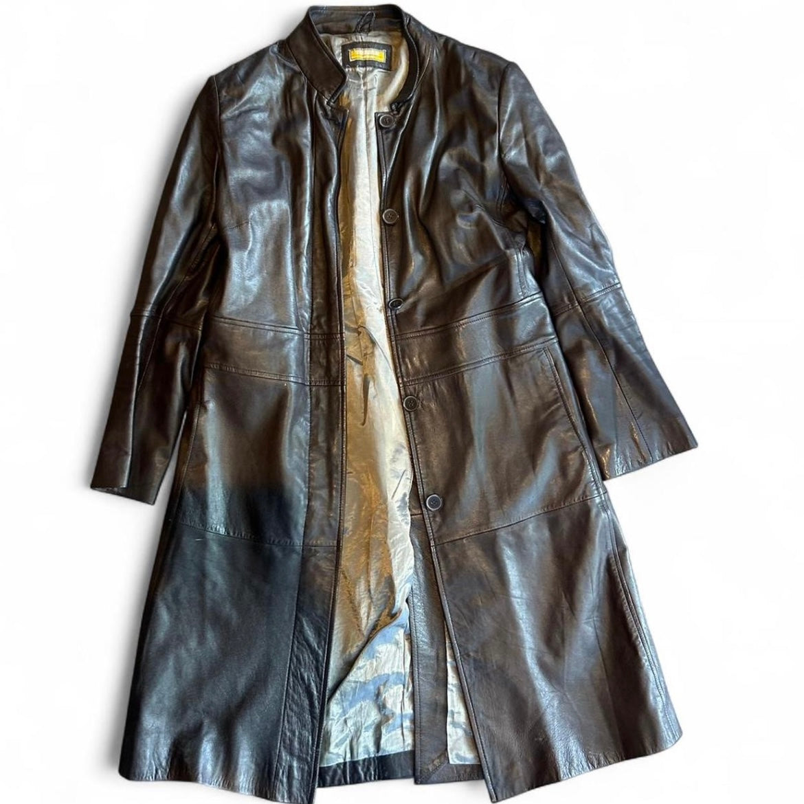 Brown Leather Coat