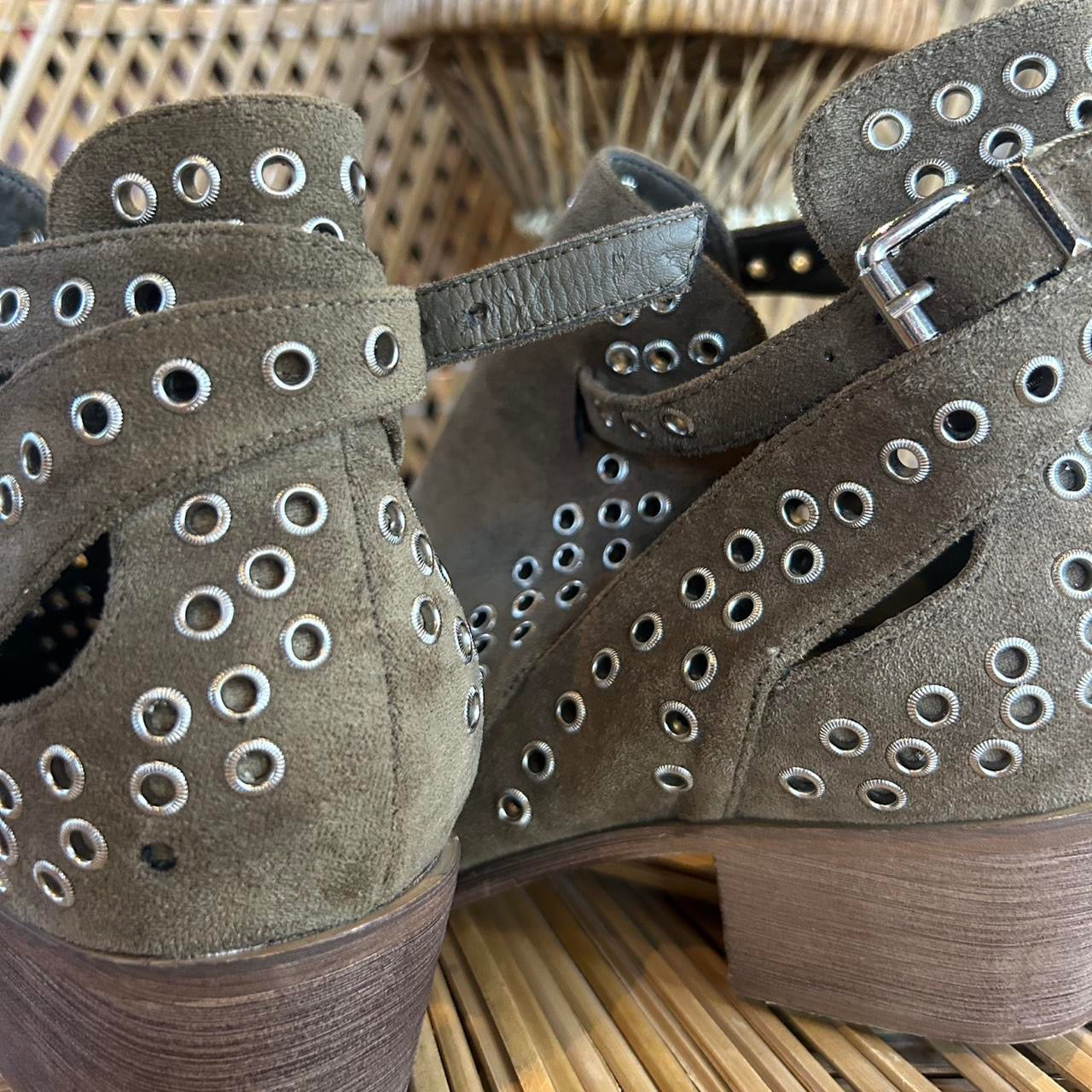 Suede Western Boots