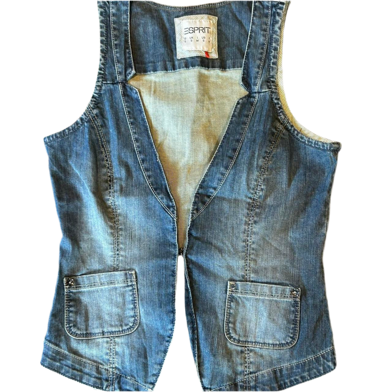 E Spirit denim waist coat