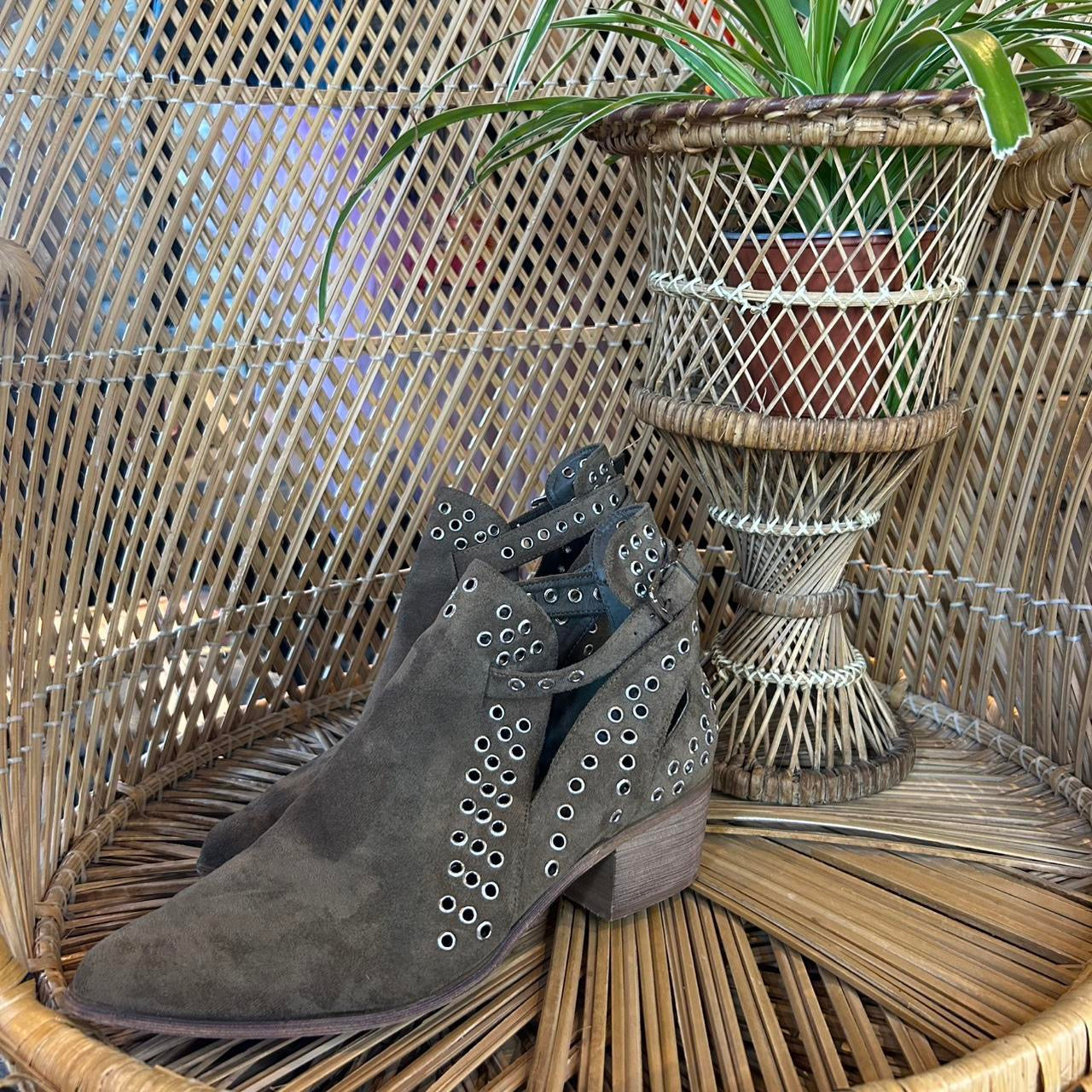 Suede Western Boots
