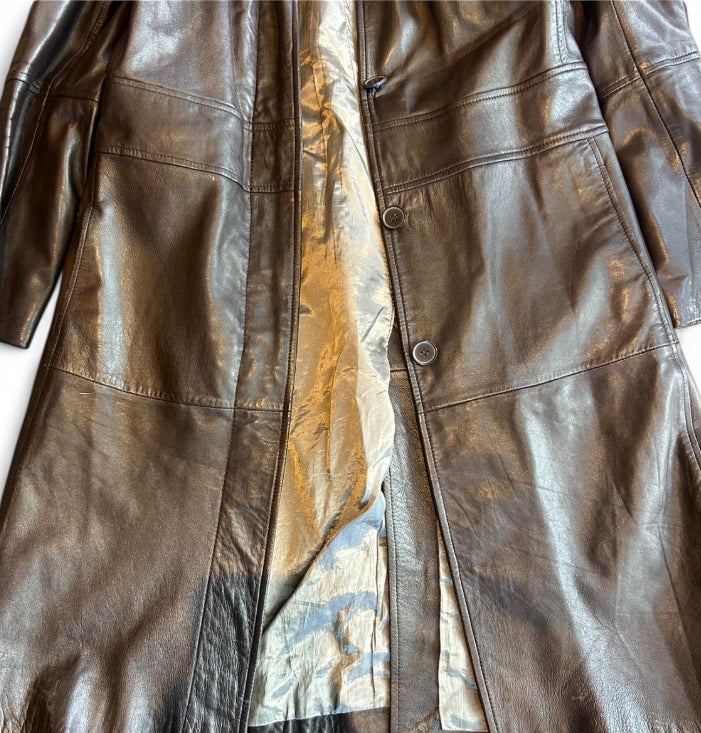 Brown Leather Coat
