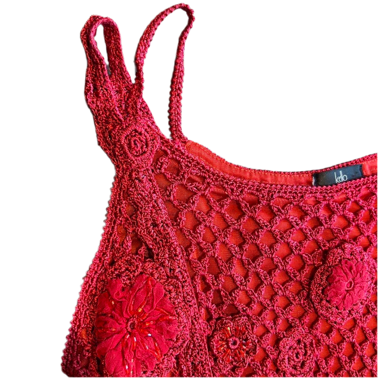 Y2K crotchet top