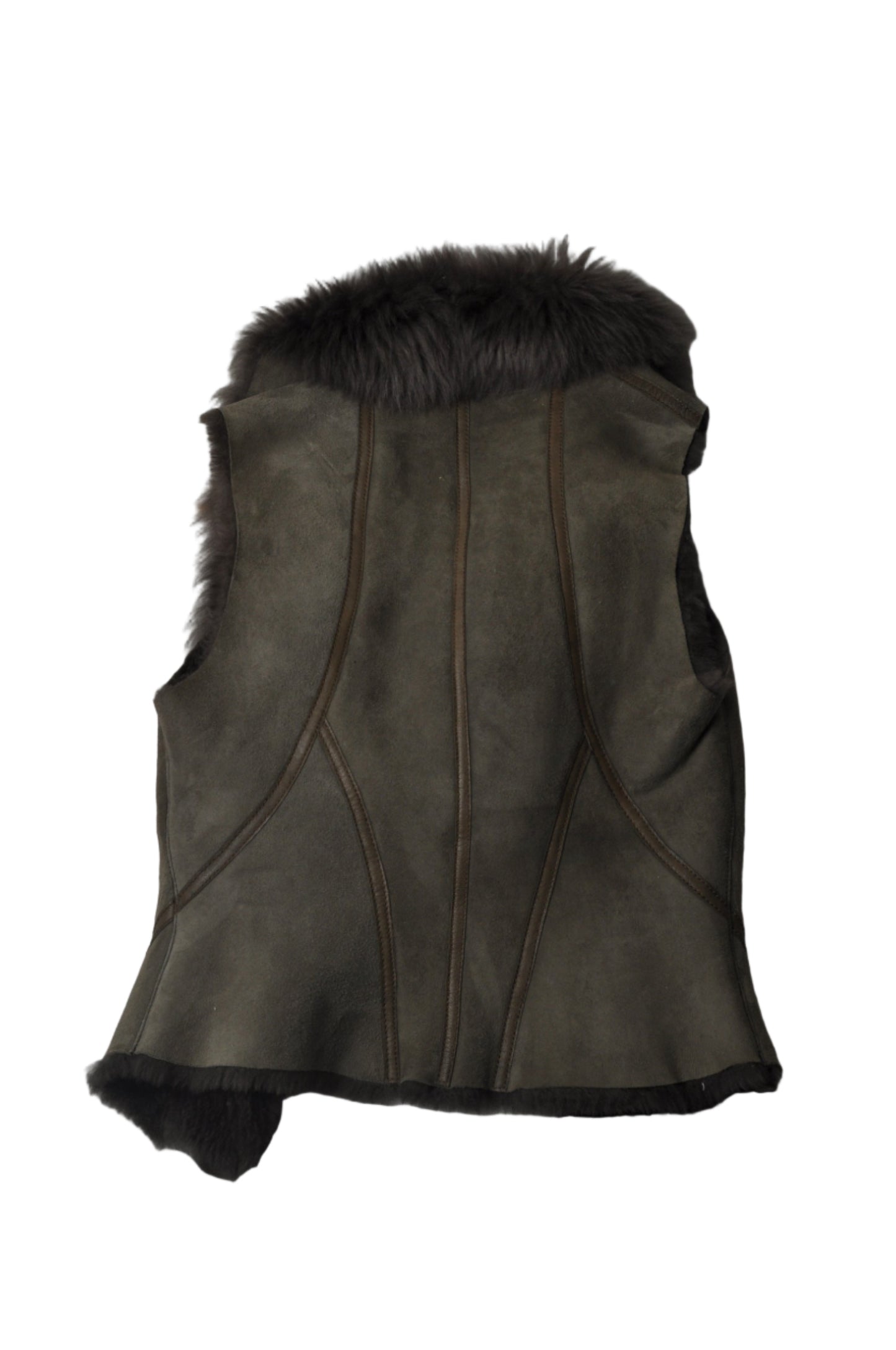 Karen Millen sheepskin waistcoat