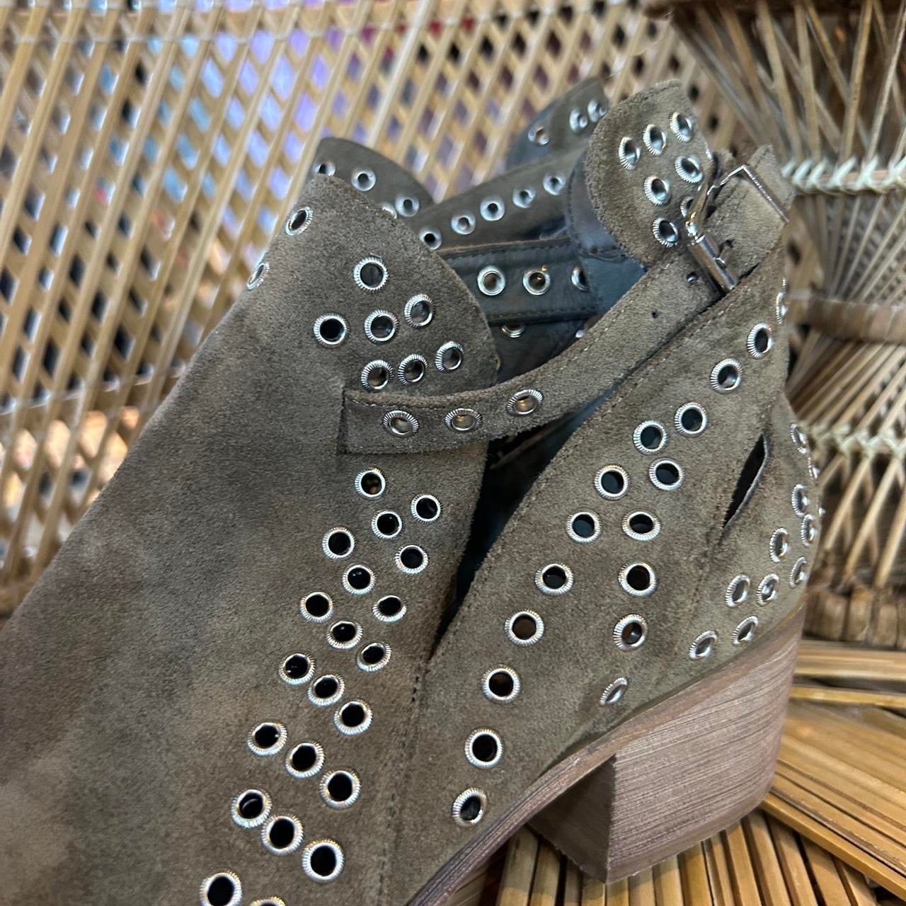 Suede Western Boots
