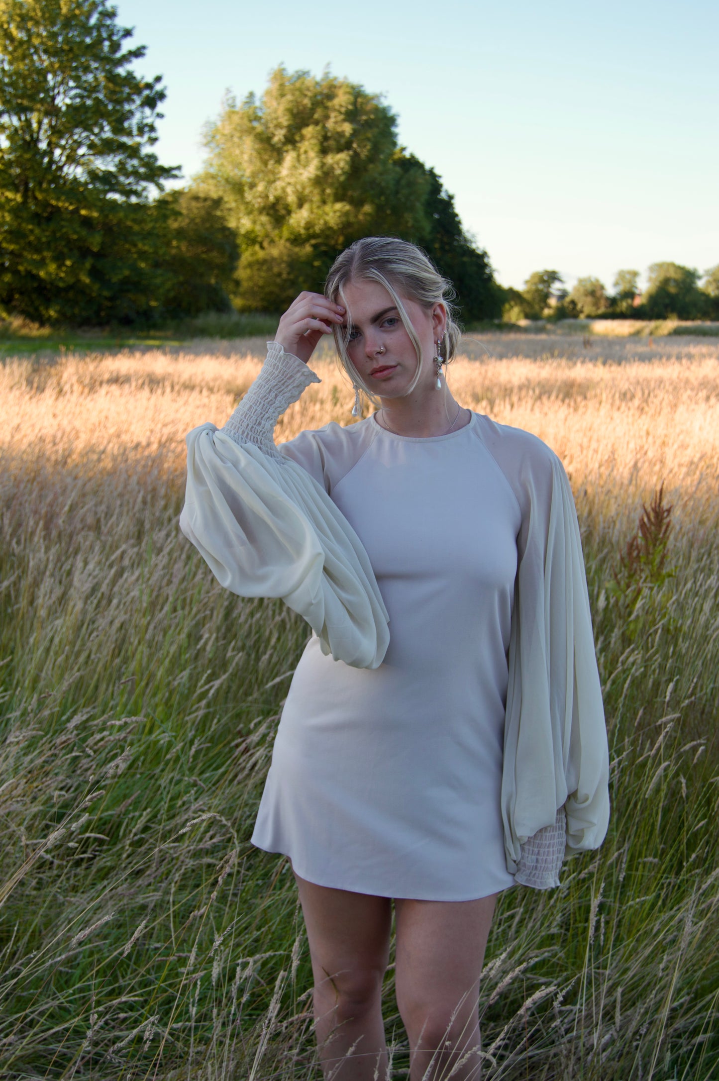90’s bell sleeve mini dress