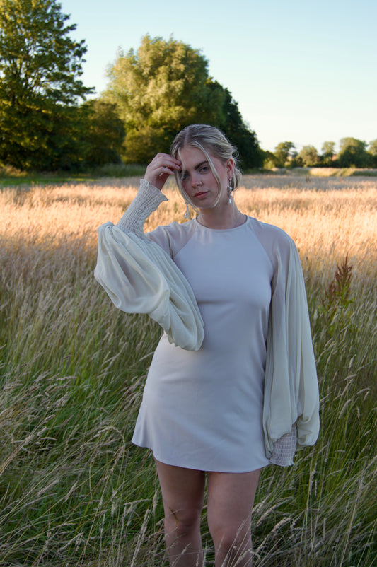 90’s bell sleeve mini dress