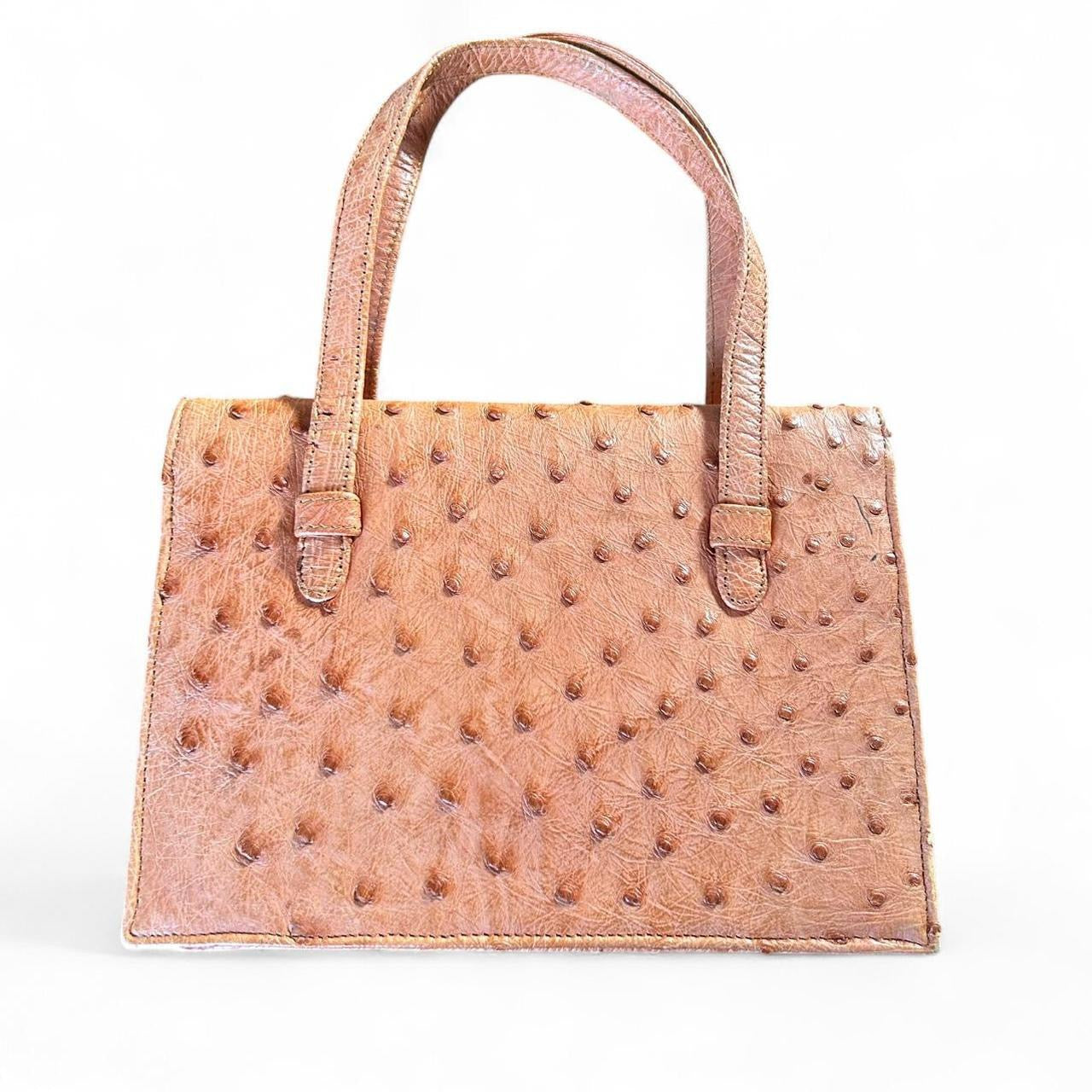 Ostrich leather bag