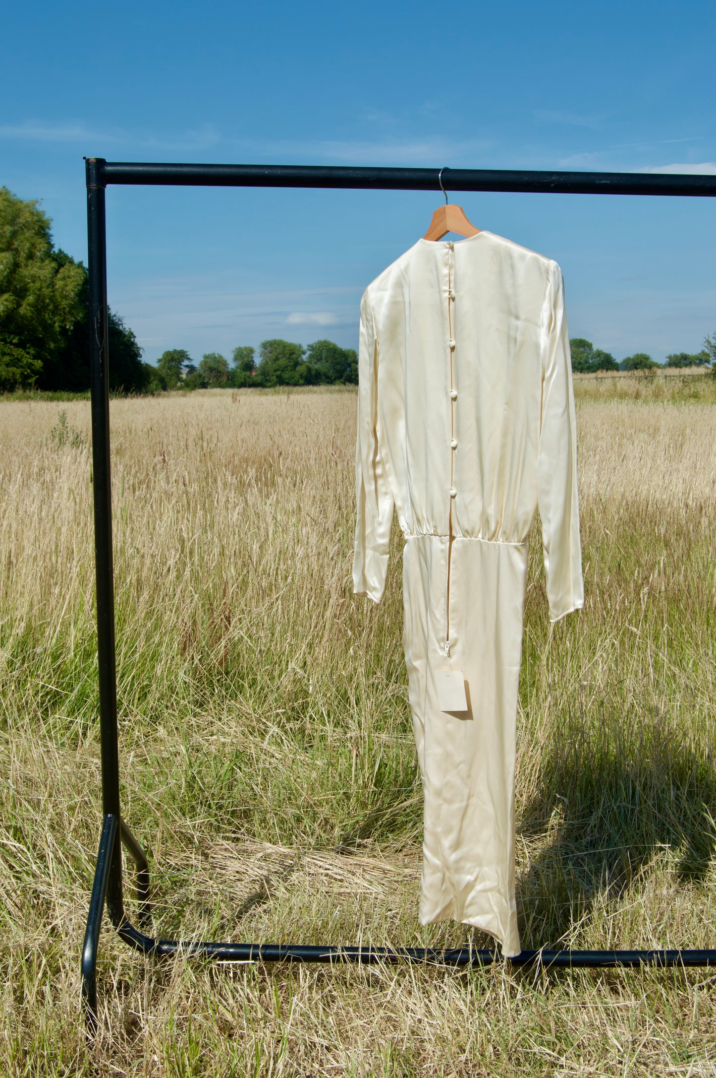 Embellished ivory dress