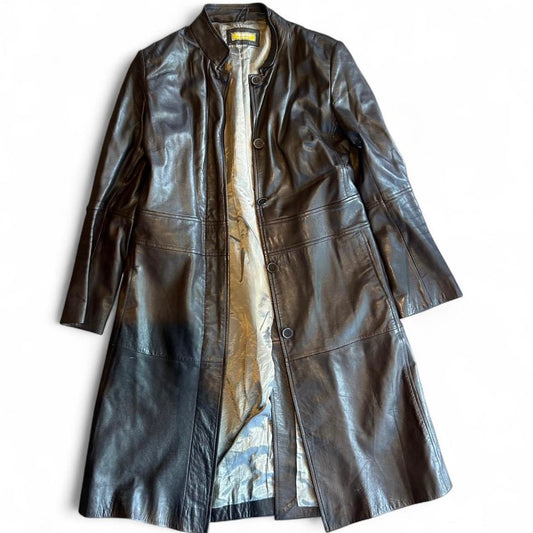 Brown Leather Coat