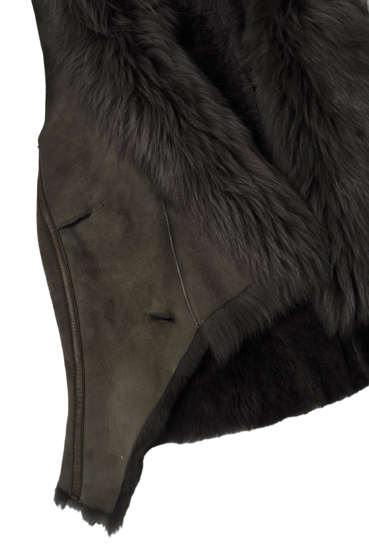 Karen Millen sheepskin waistcoat