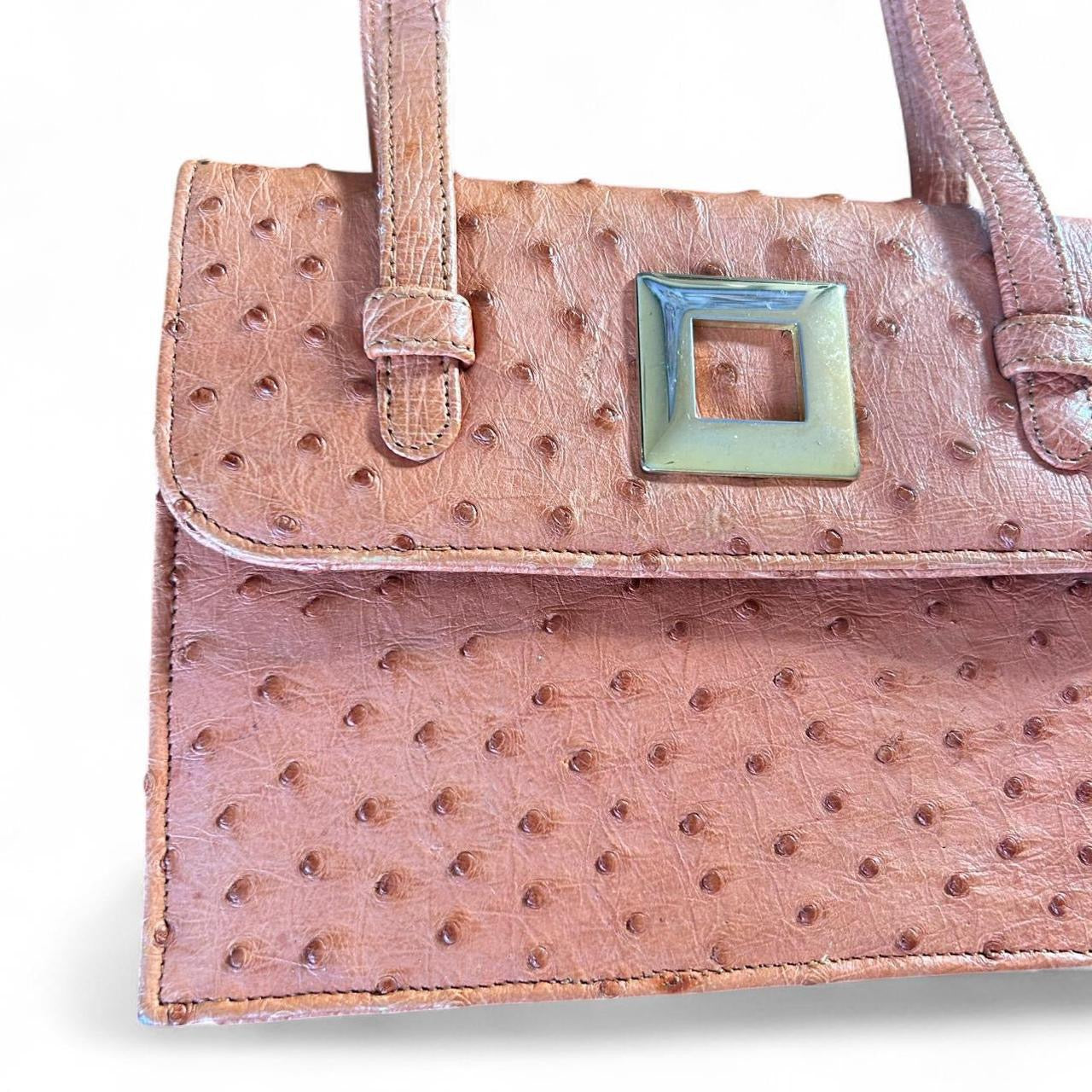 Ostrich leather bag