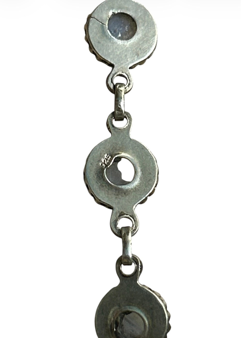 Vintage 925 silver and moonstone bracelet