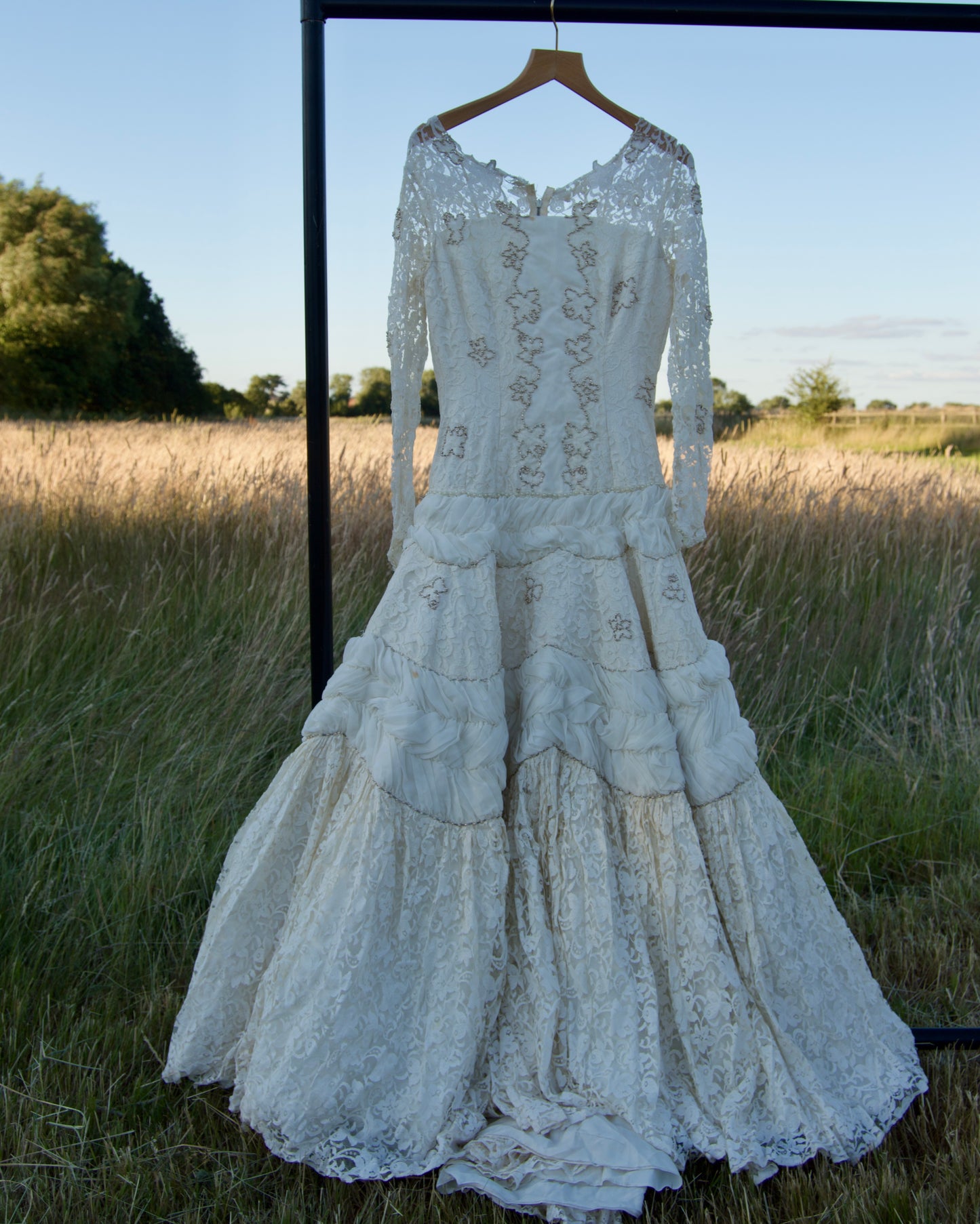handmade vintage wedding dress