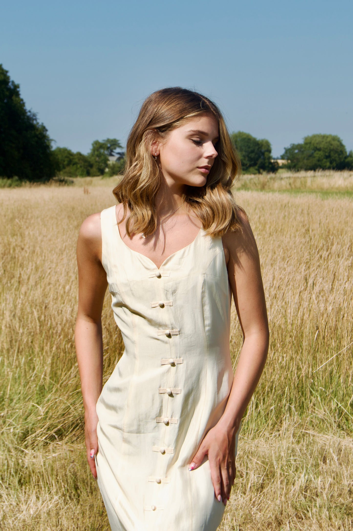 Vintage silk cocktail dress