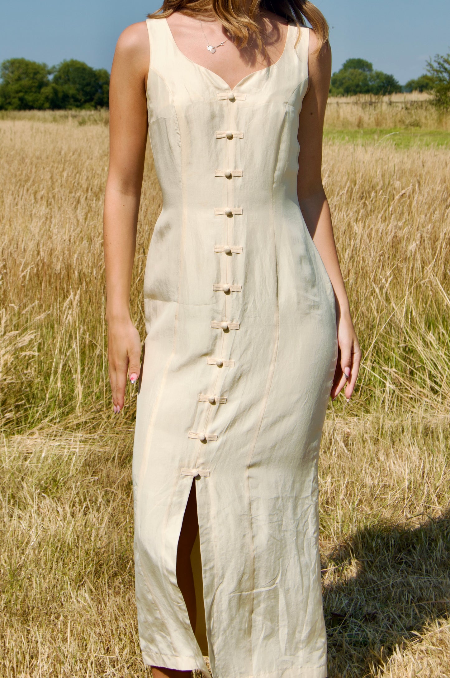 Vintage silk cocktail dress