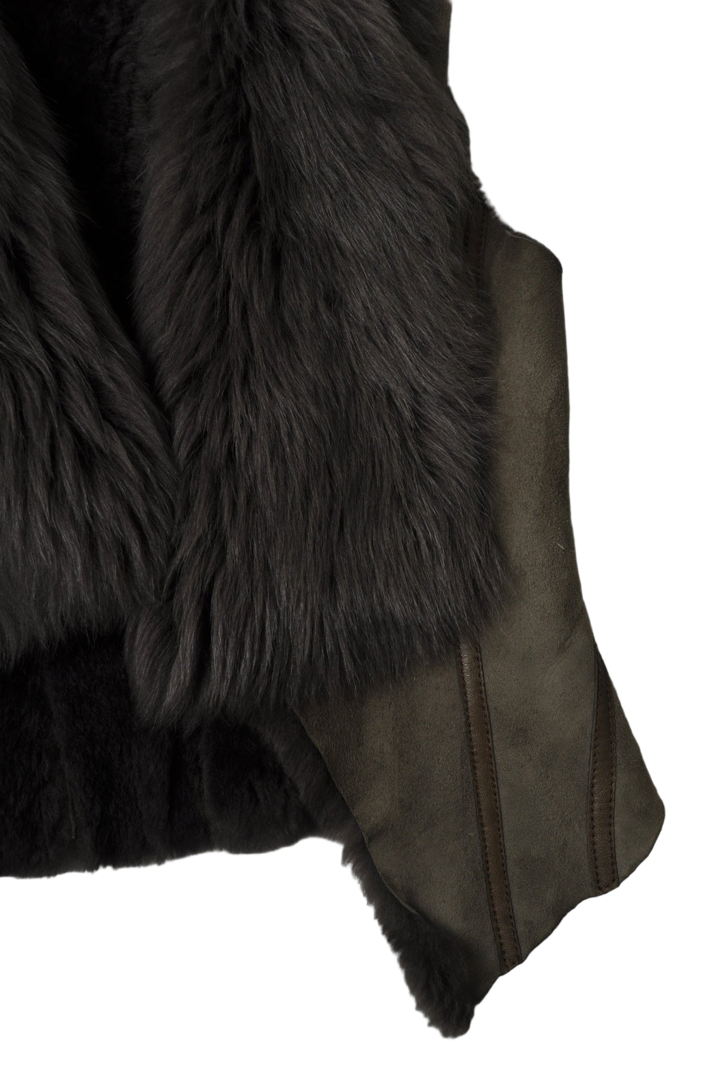 Karen Millen sheepskin waistcoat