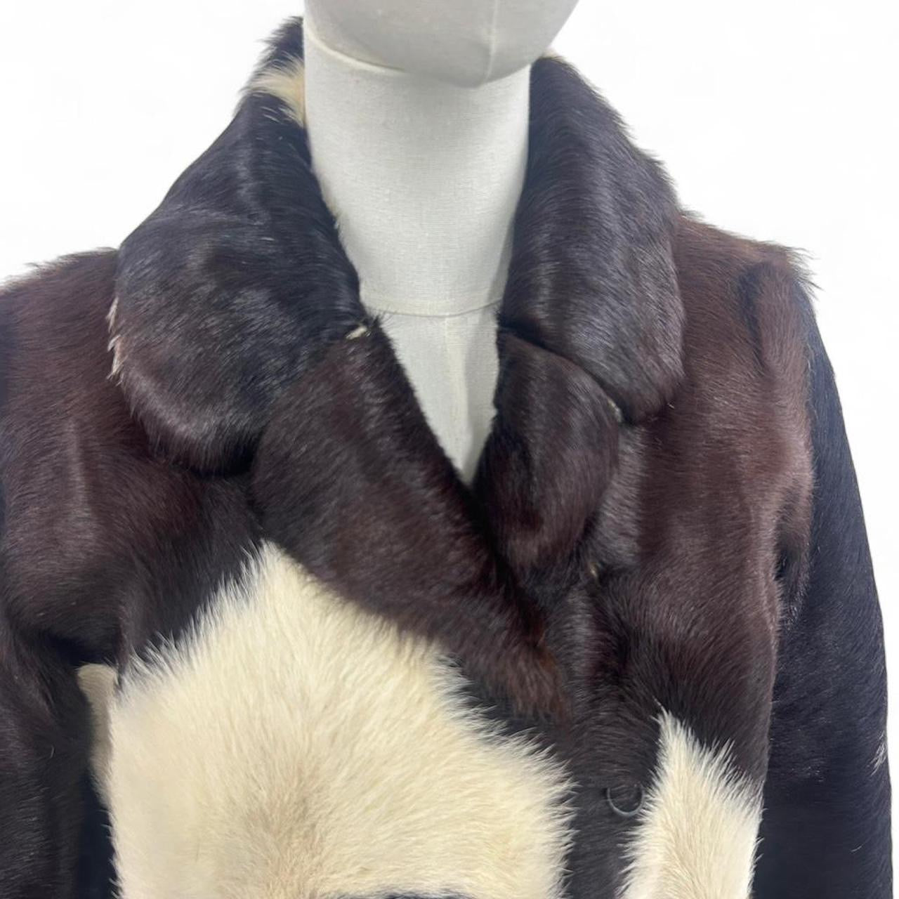 Vintage cowhide fur jacket