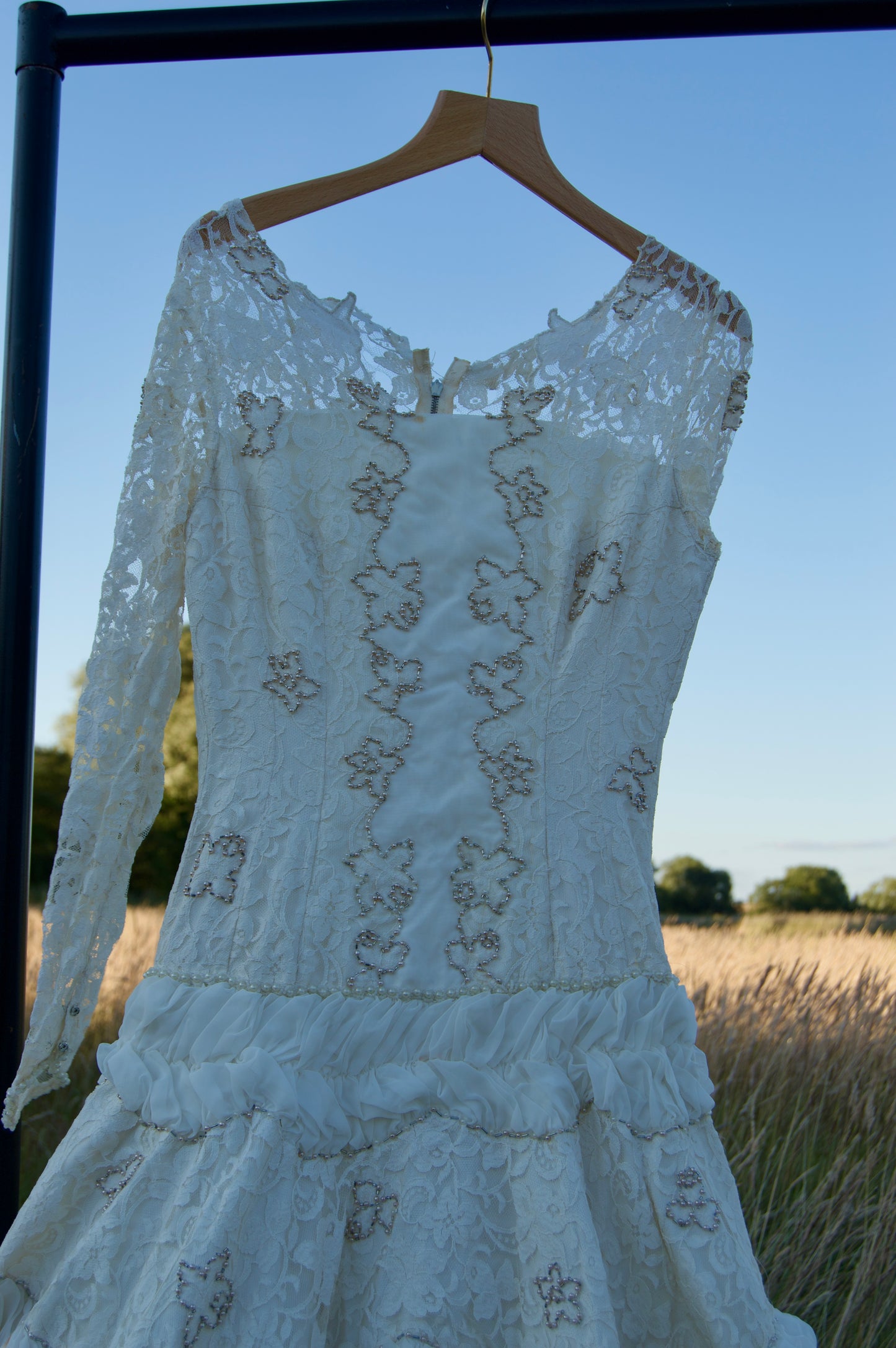 handmade vintage wedding dress