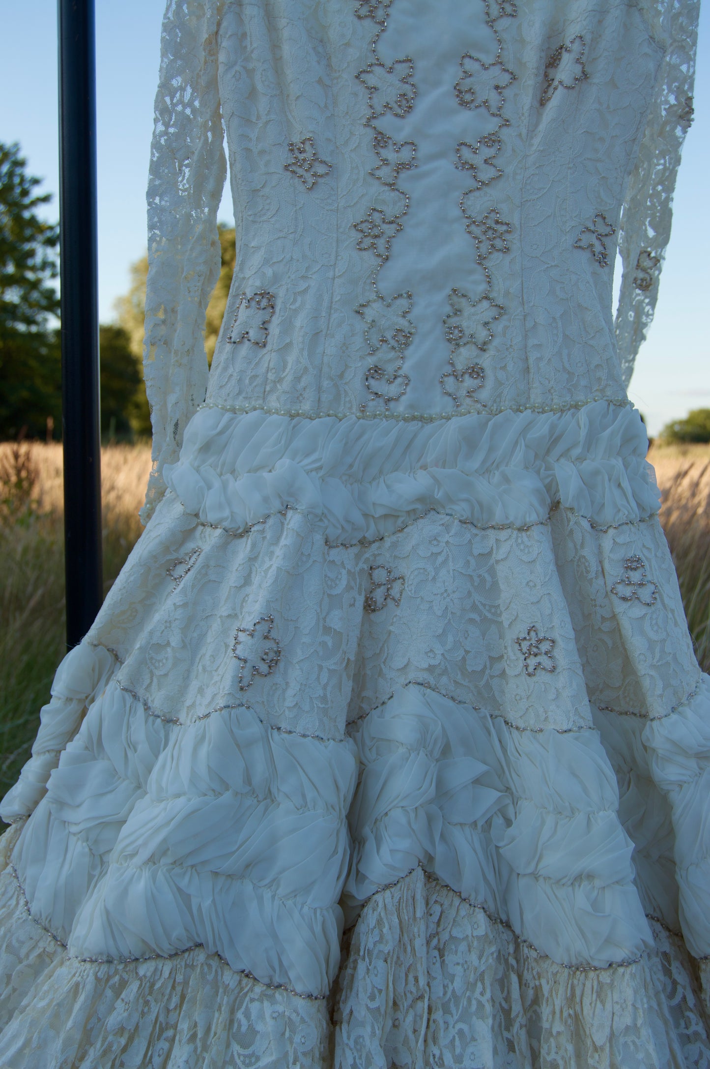 handmade vintage wedding dress