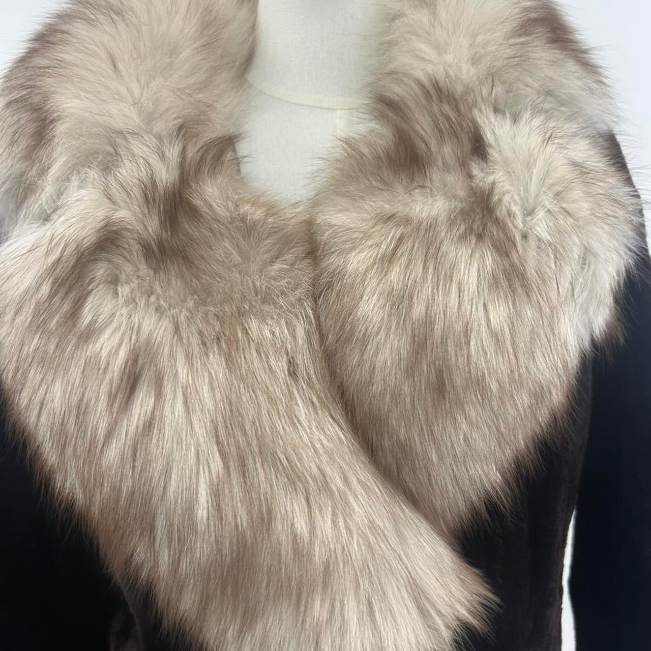 Vintage Silver fox fur penny lane coat
