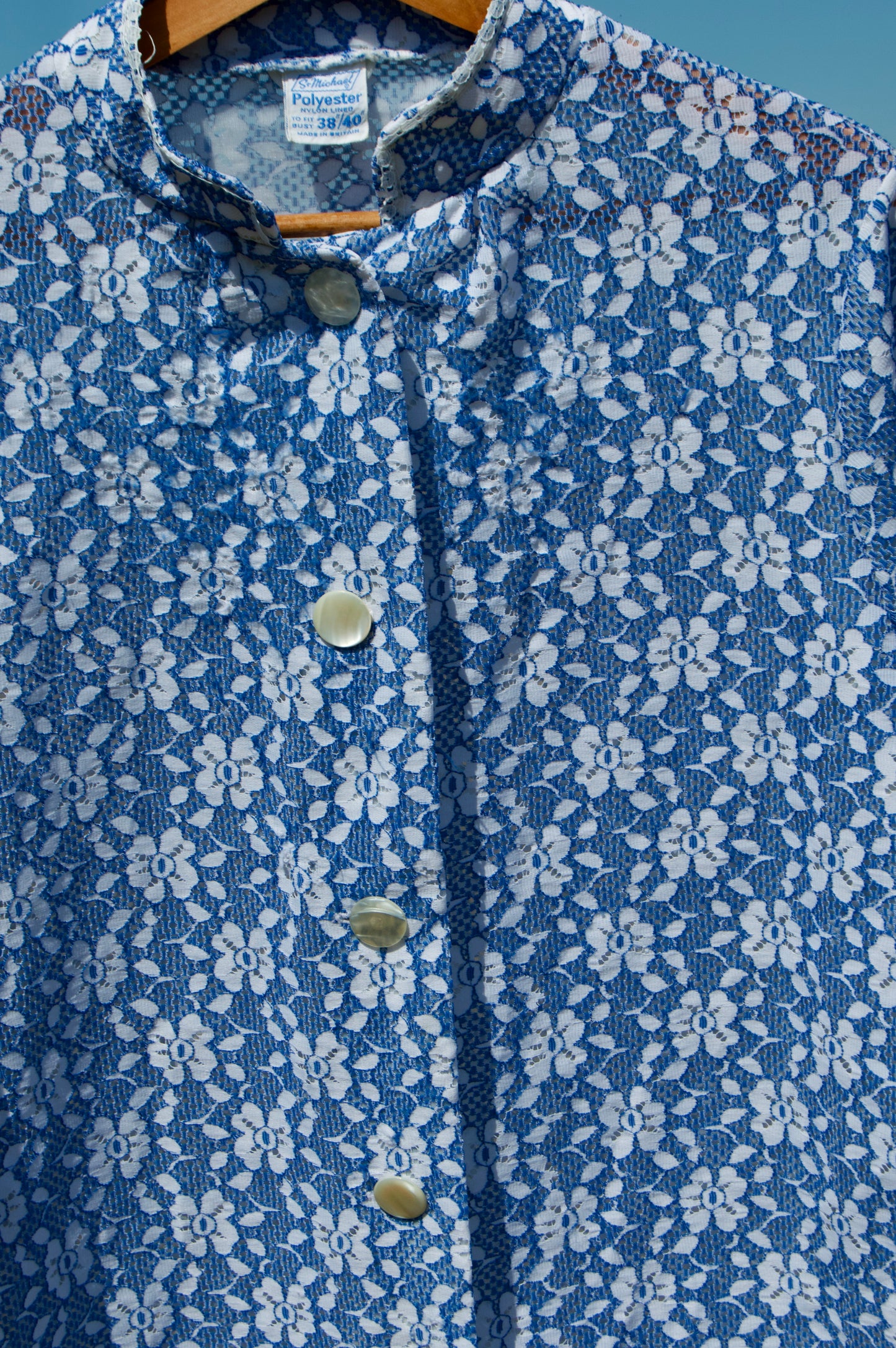 st. Michael “something blue” vintage jacket