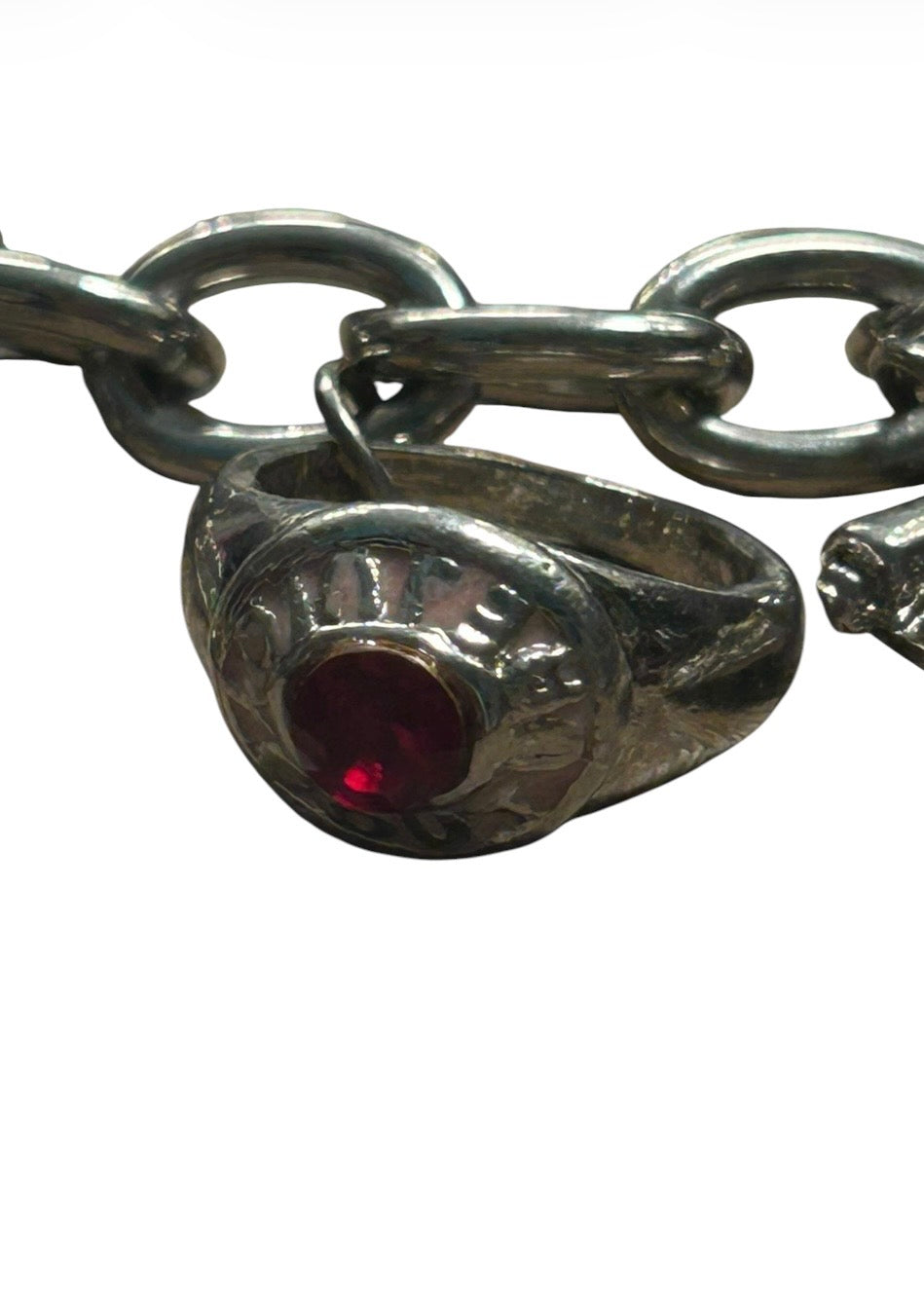 Limited edition Juicy Couture Silvertone Y2K Icon Charm Bracelet