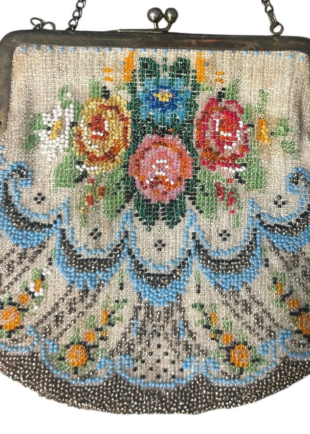 Beaded Edwardian-era evening bag