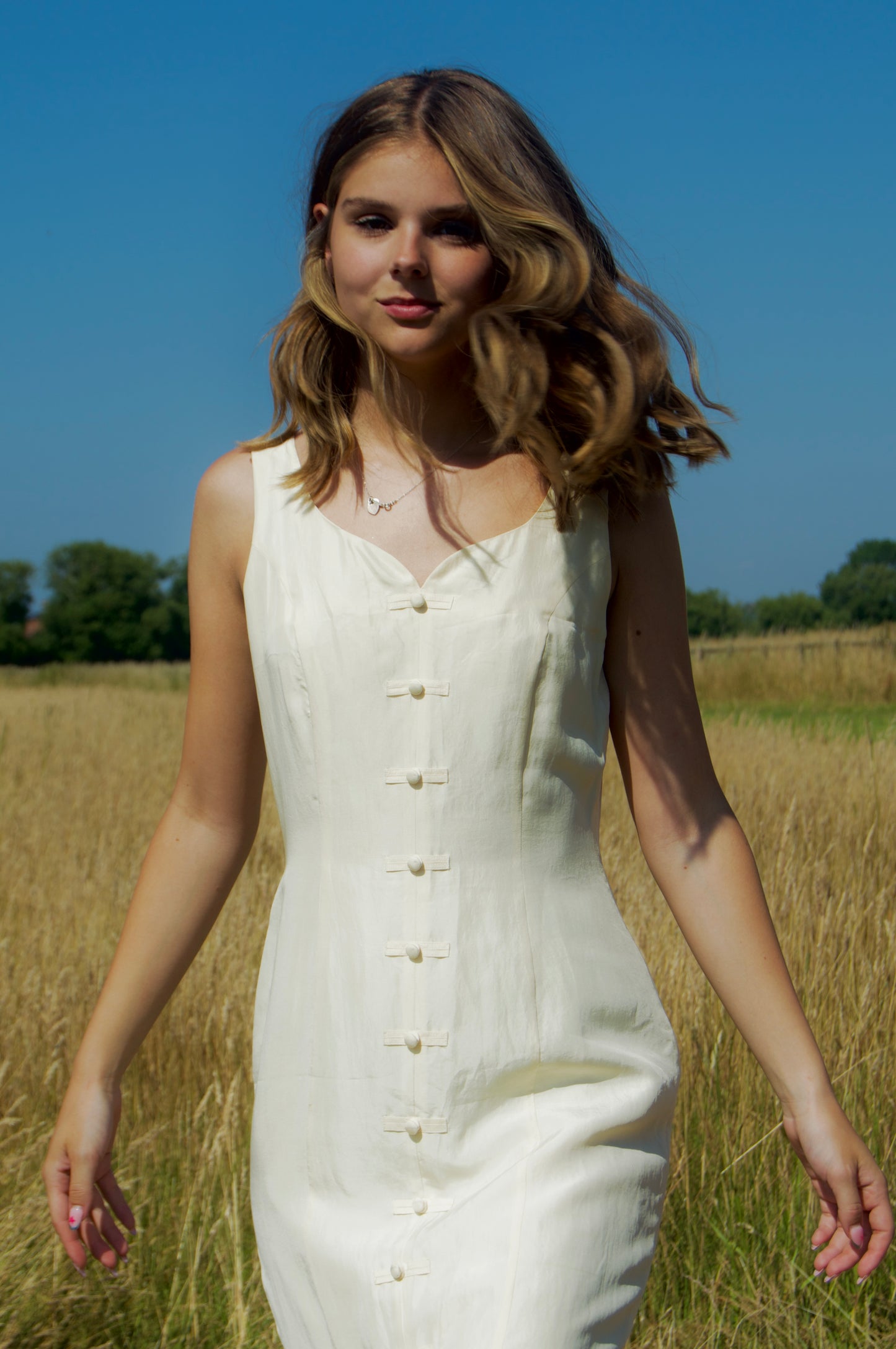 Vintage silk cocktail dress