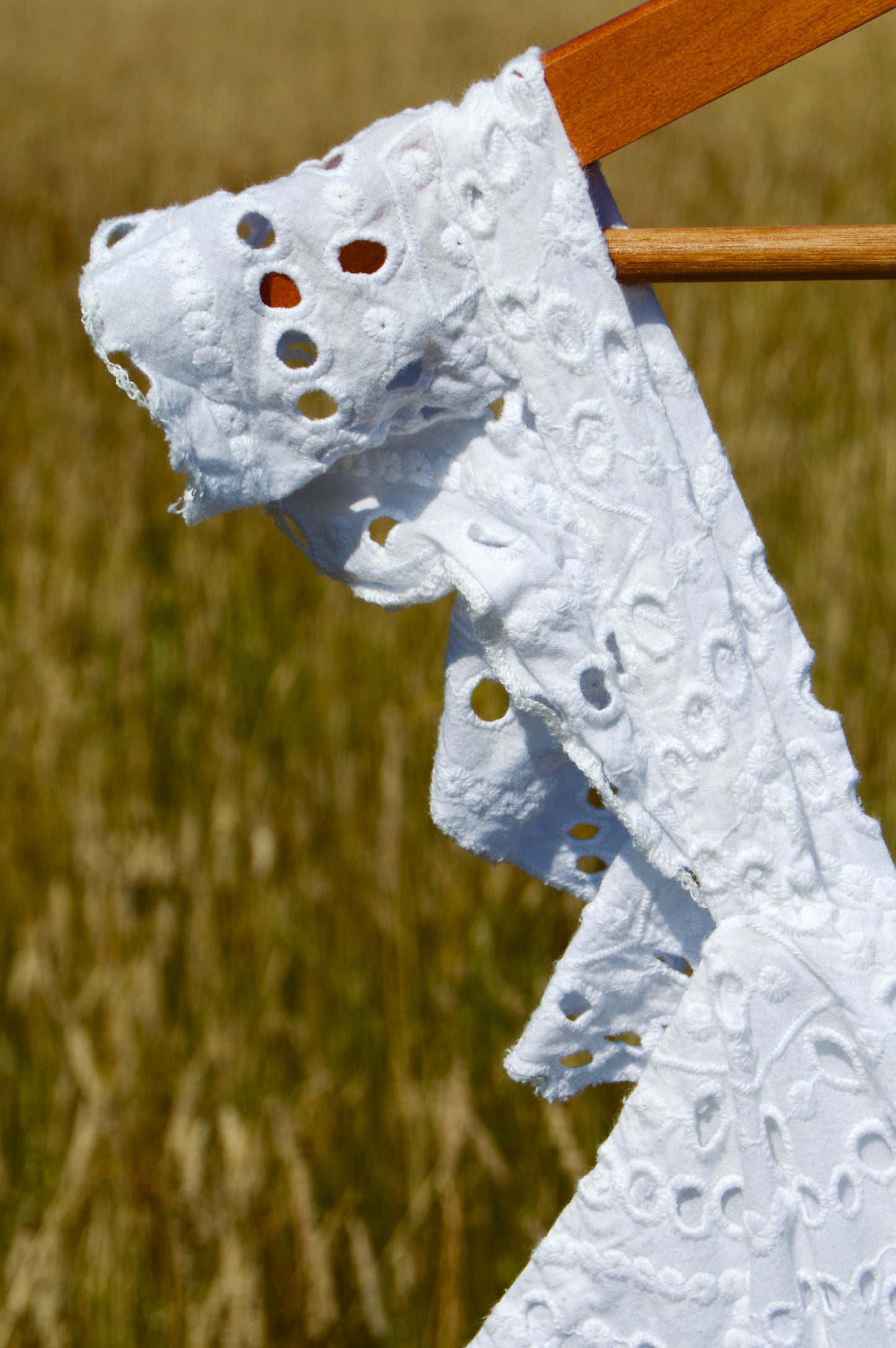 broderie anglaise maxi dress
