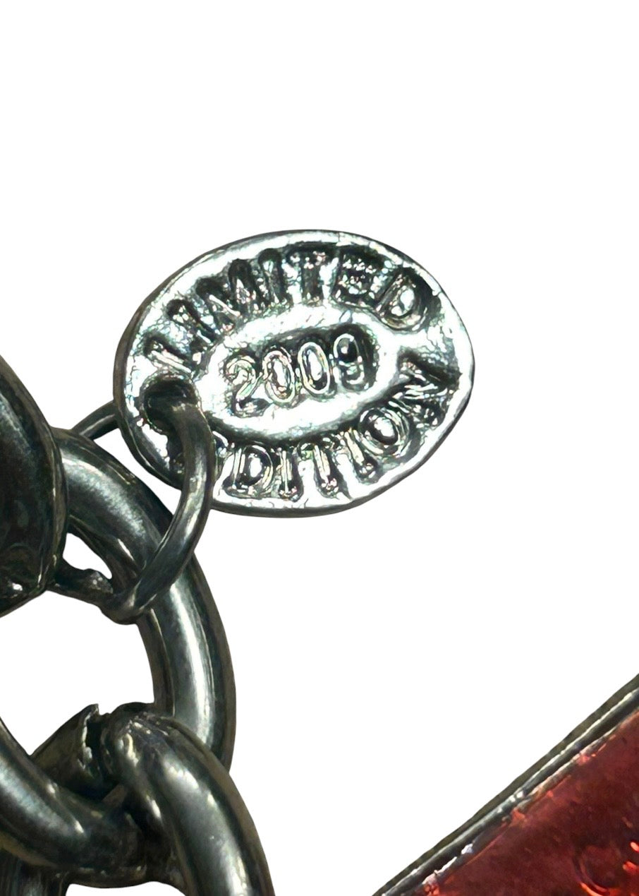 Limited edition Juicy Couture Silvertone Y2K Icon Charm Bracelet
