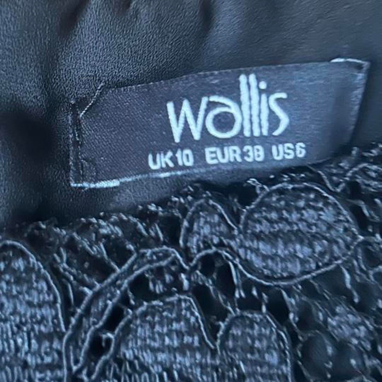 Lace black mini dress