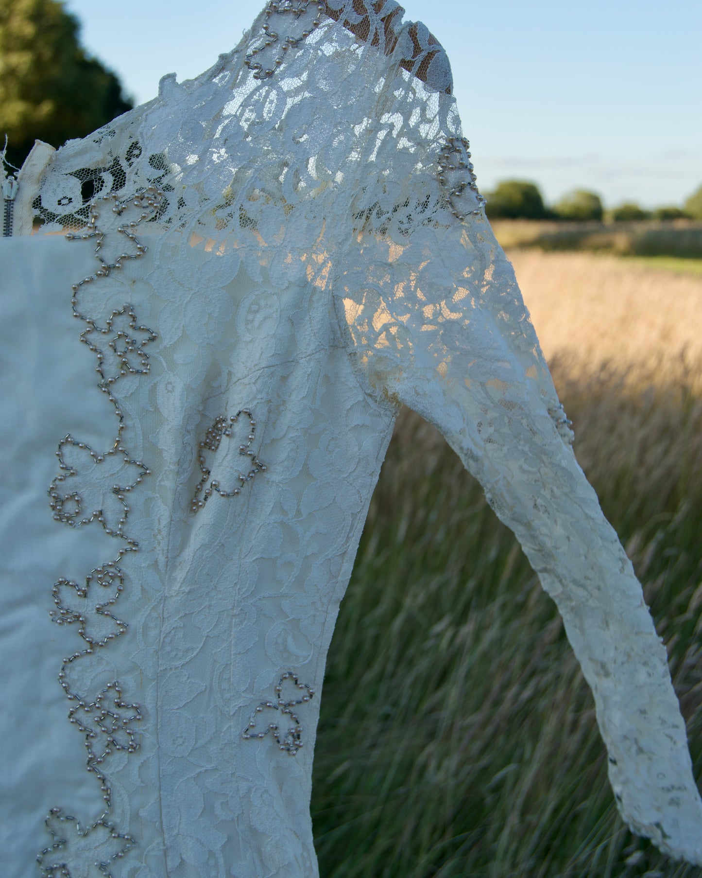 handmade vintage wedding dress