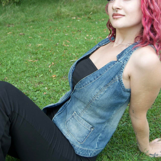 E Spirit denim waist coat