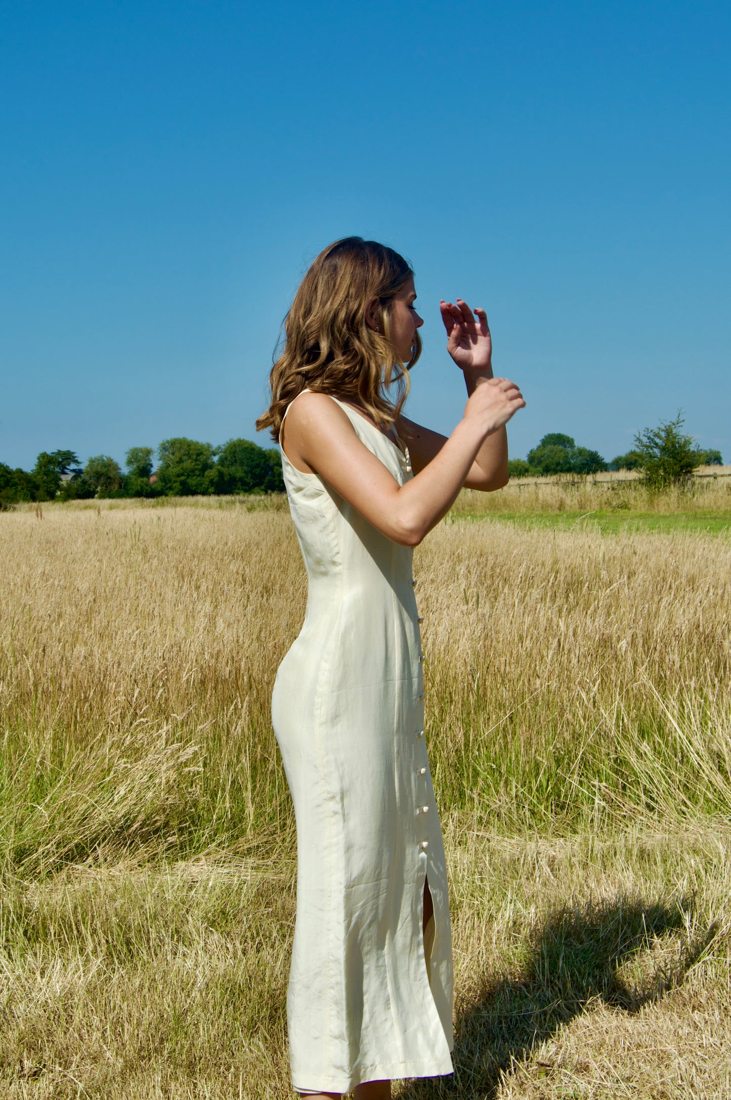 Vintage silk cocktail dress