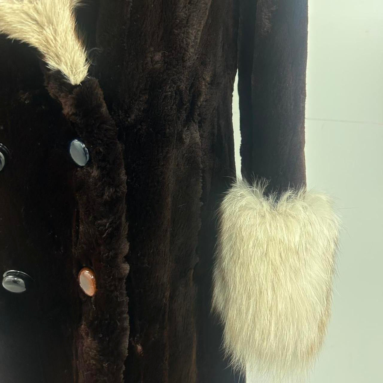 Vintage Silver fox fur penny lane coat