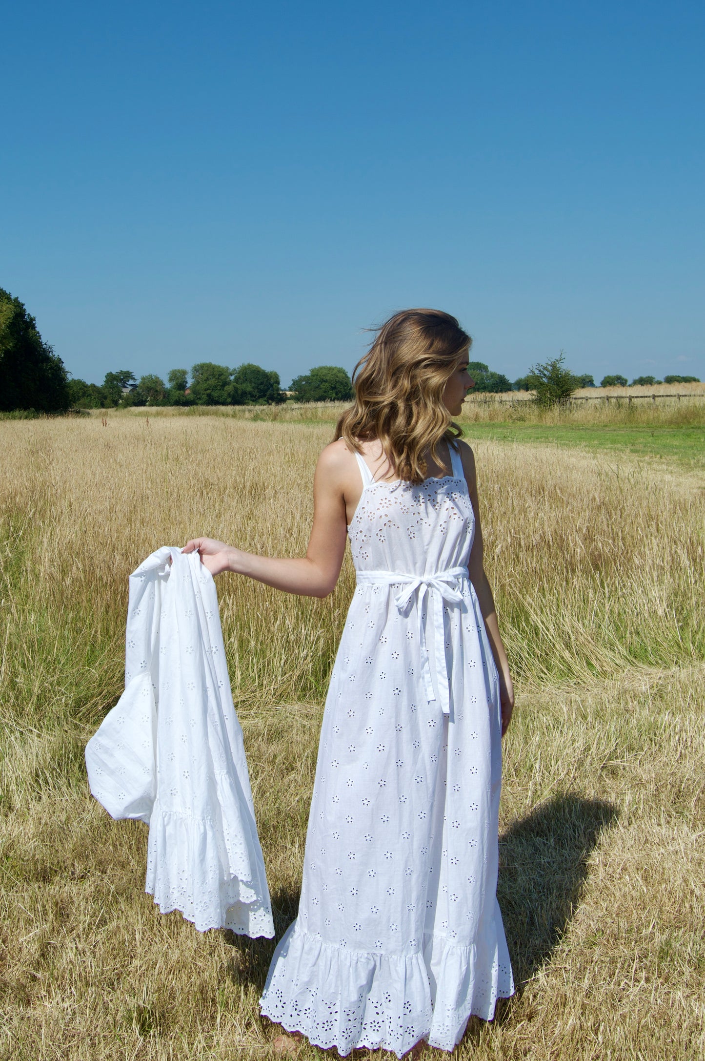 vintage broiderie anglaise nightgown and robe set