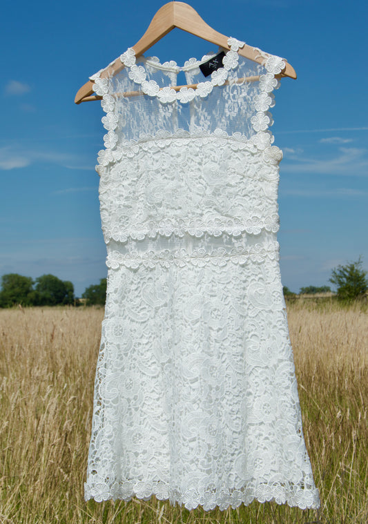 Lace mini dress