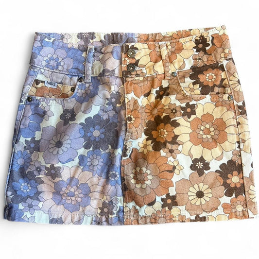 Floral mini skirt