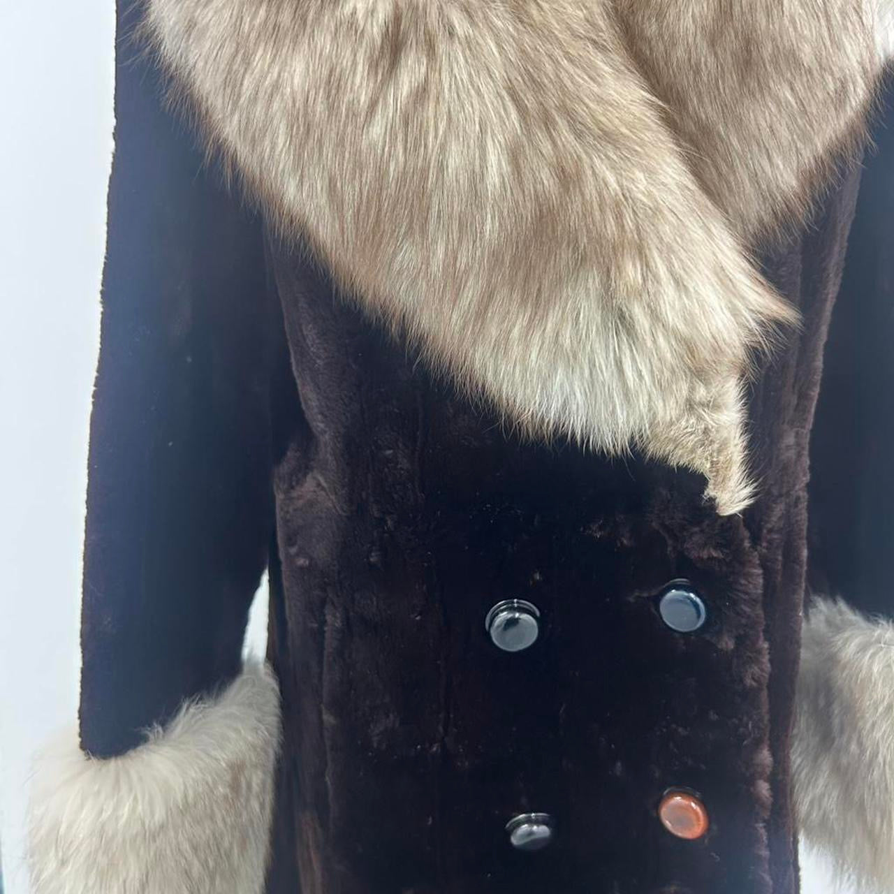 Vintage Silver fox fur penny lane coat