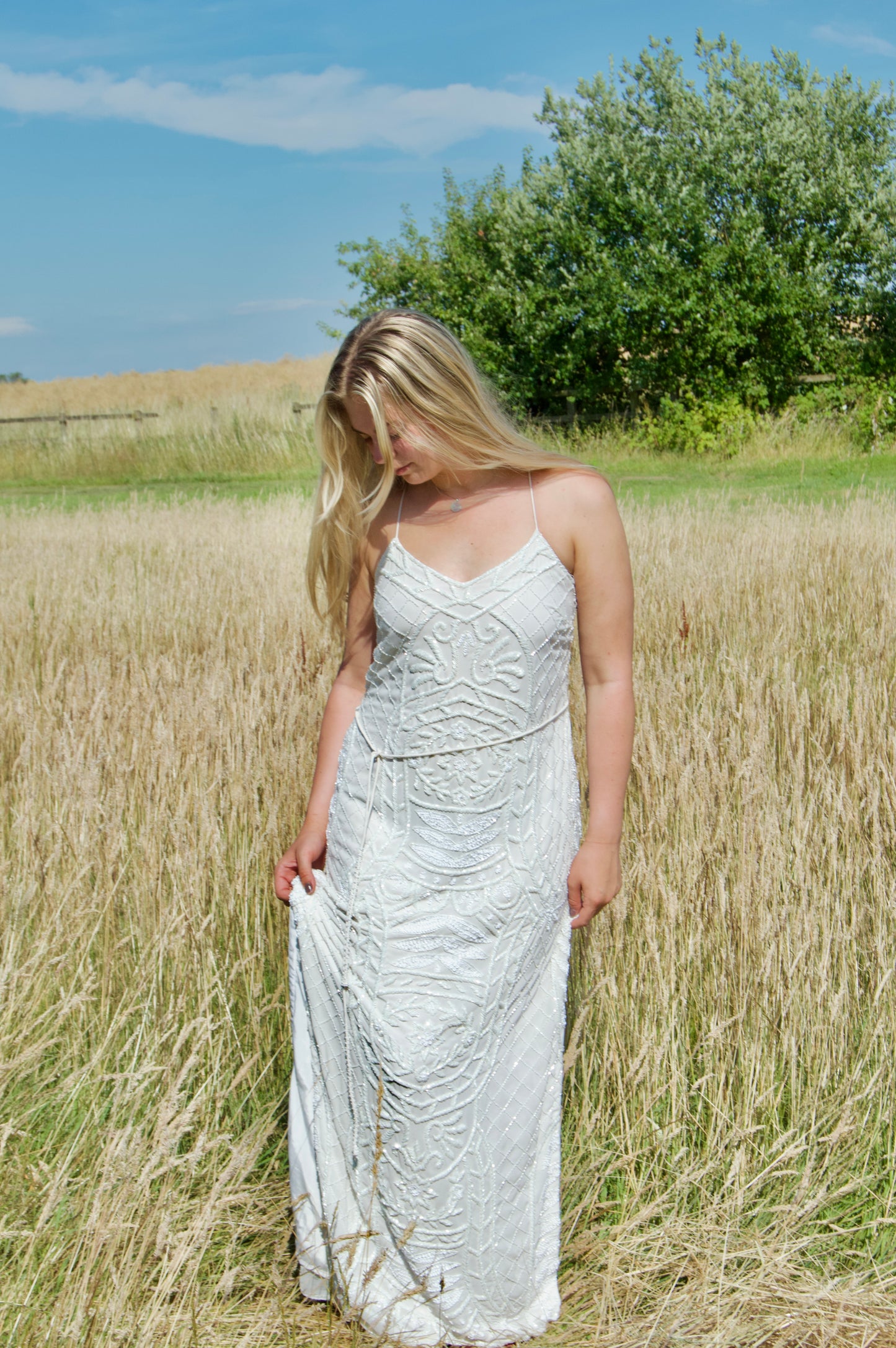 Embellished maxi dress