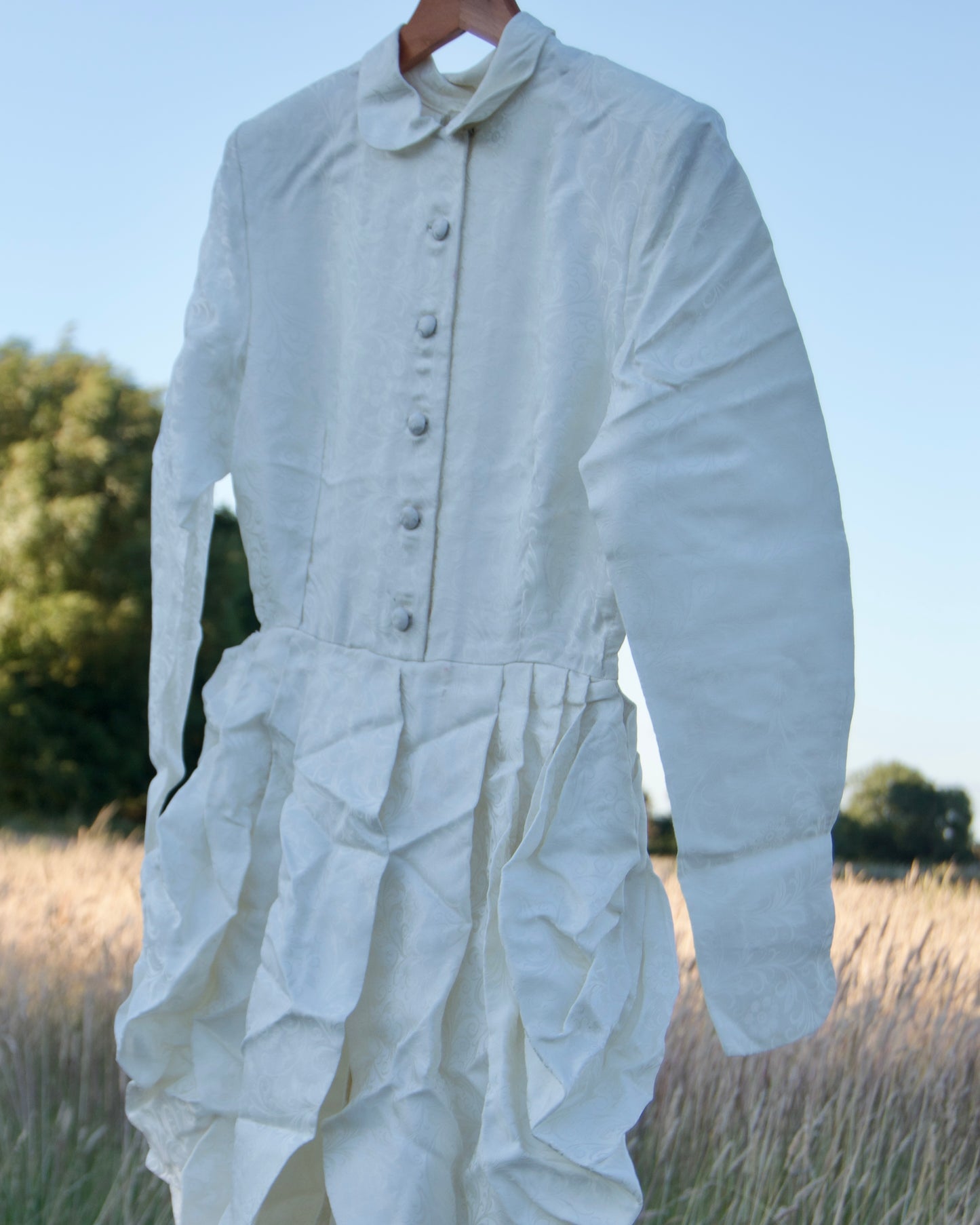 1980’s “Victorian revival” wedding dress
