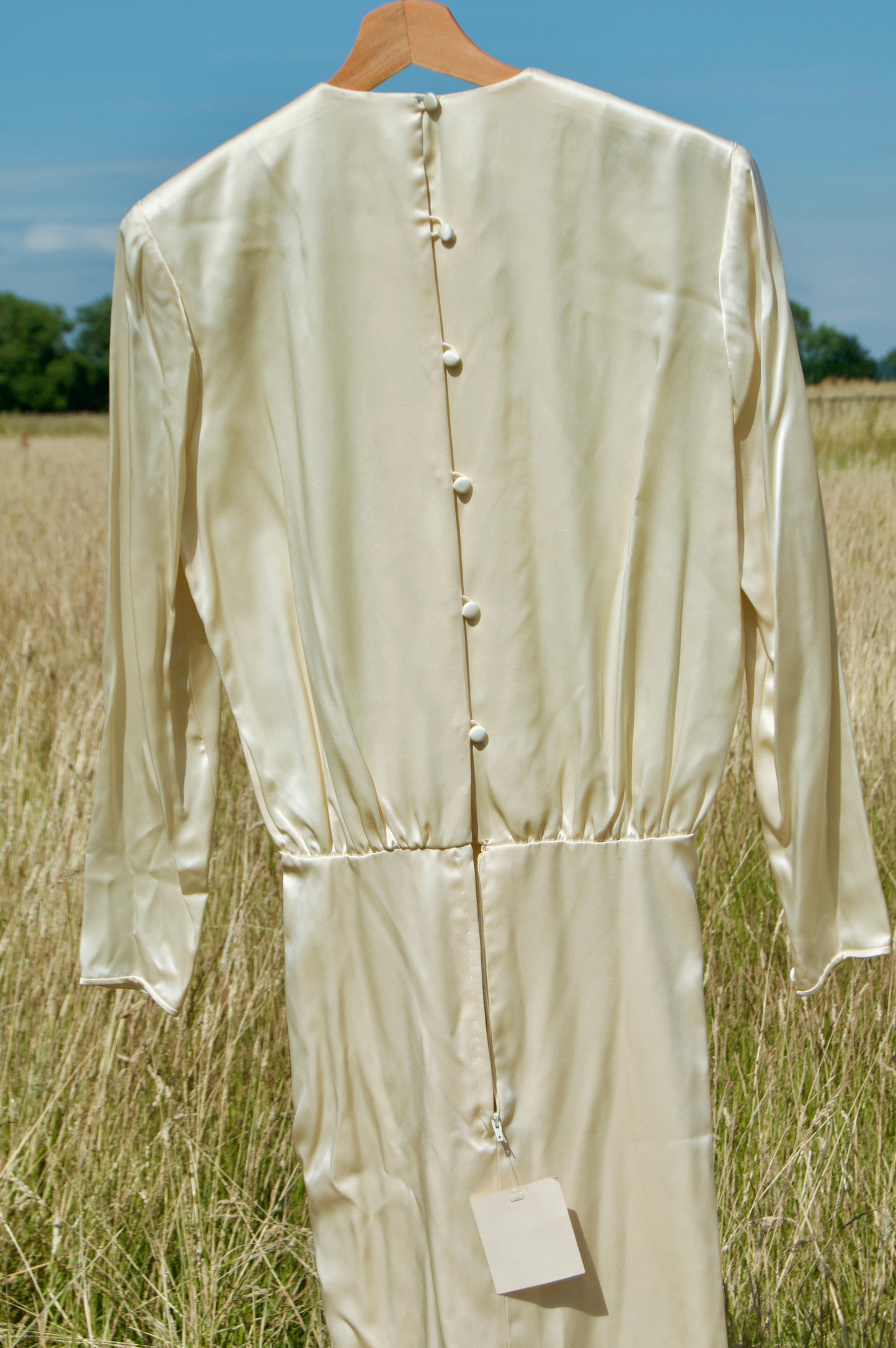 Embellished ivory dress