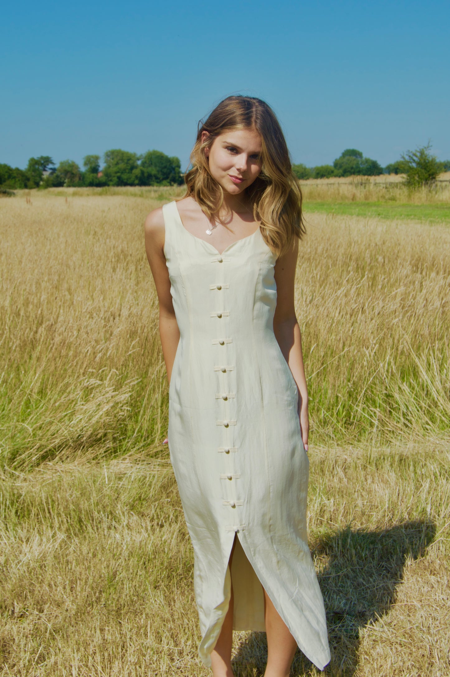 Vintage silk cocktail dress