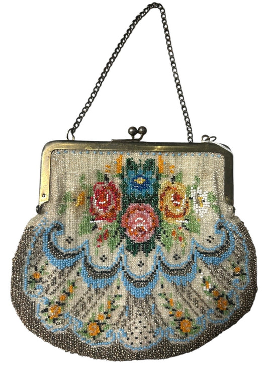 Beaded Edwardian-era evening bag