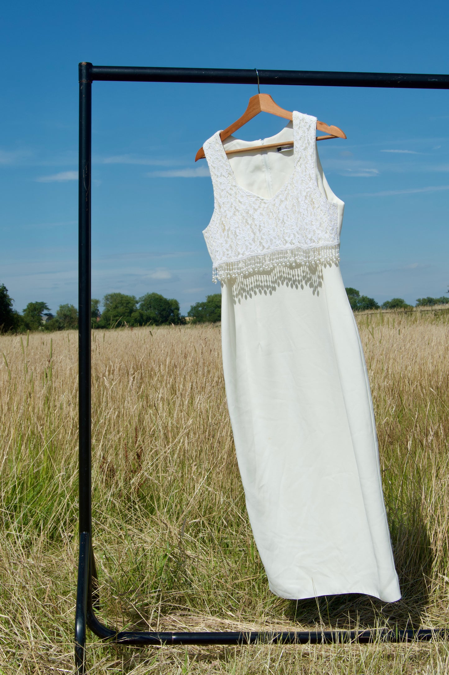 Pearl embellished cocktail dress