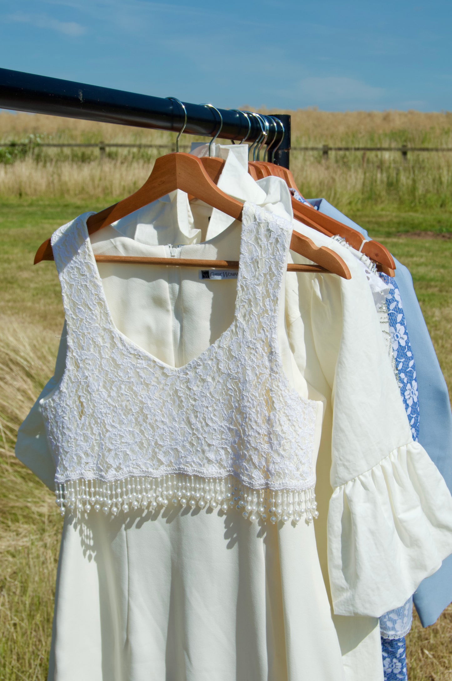 Pearl embellished cocktail dress