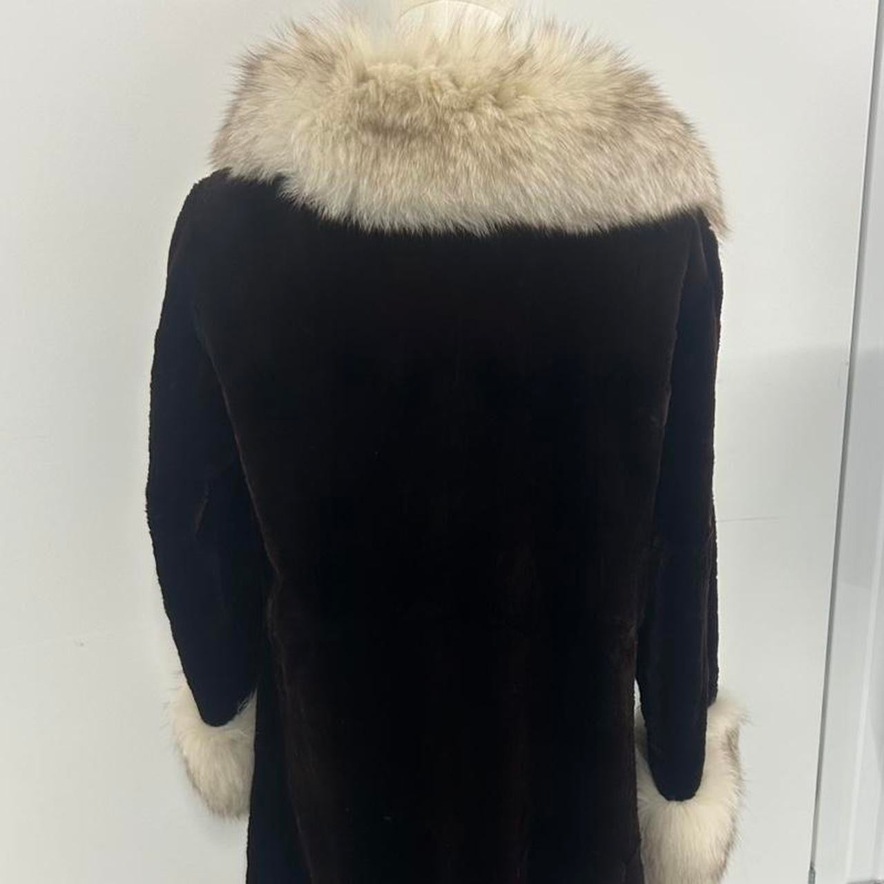 Vintage Silver fox fur penny lane coat