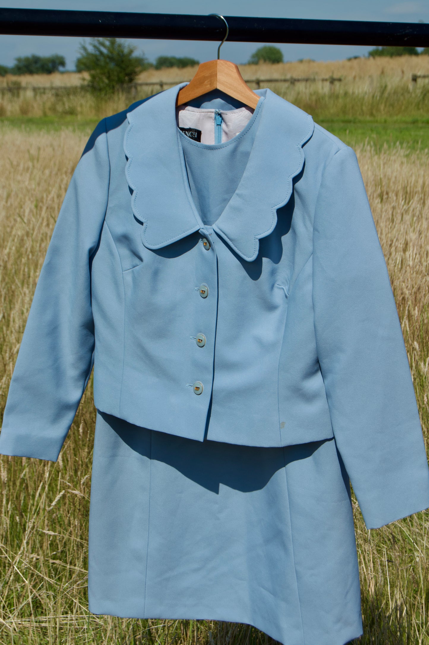 Vintage 1960s Peggy French Couture Two-Piece Dress & Jacket Set
